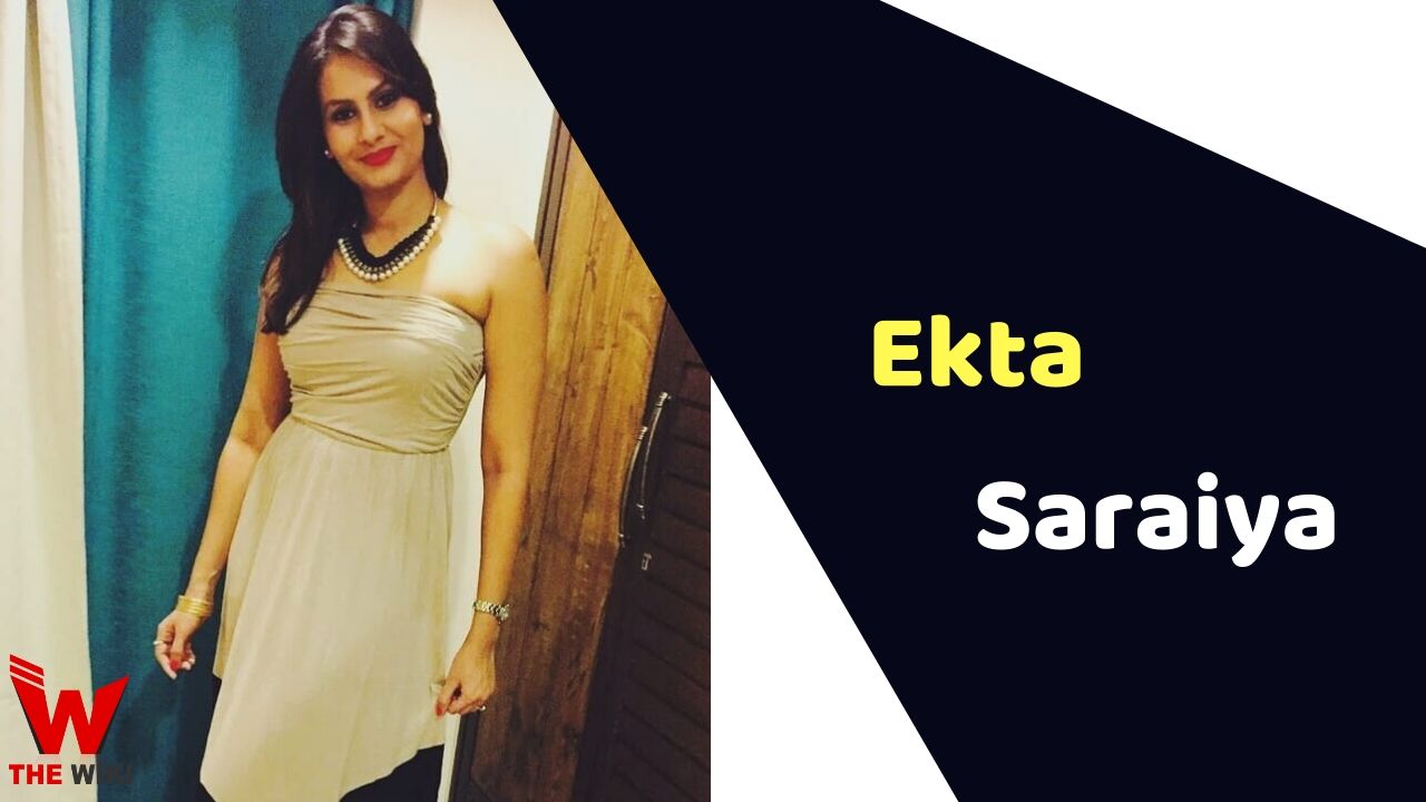 Ekta Saraiya (Actress)
